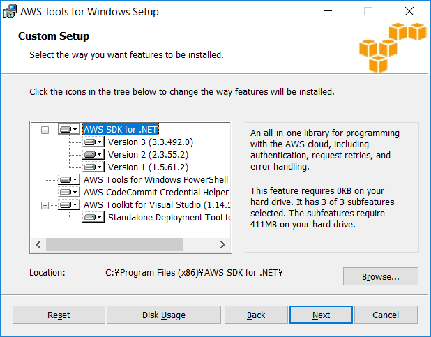 Select the way you want features to be installed.