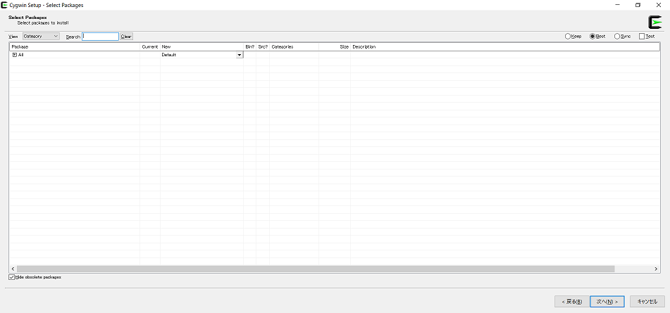 Select packages to install 